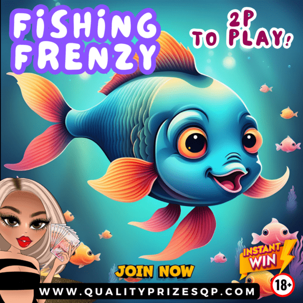 2P FISHING FRENZY! £500 Main Prize 2P to PLAY!