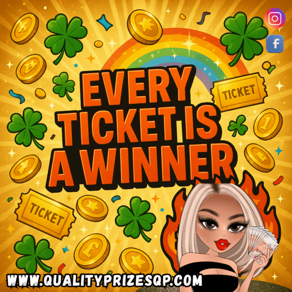 EVERY TICKET IS A WINNER! £2500 MAIN PRIZE + INSTANTS